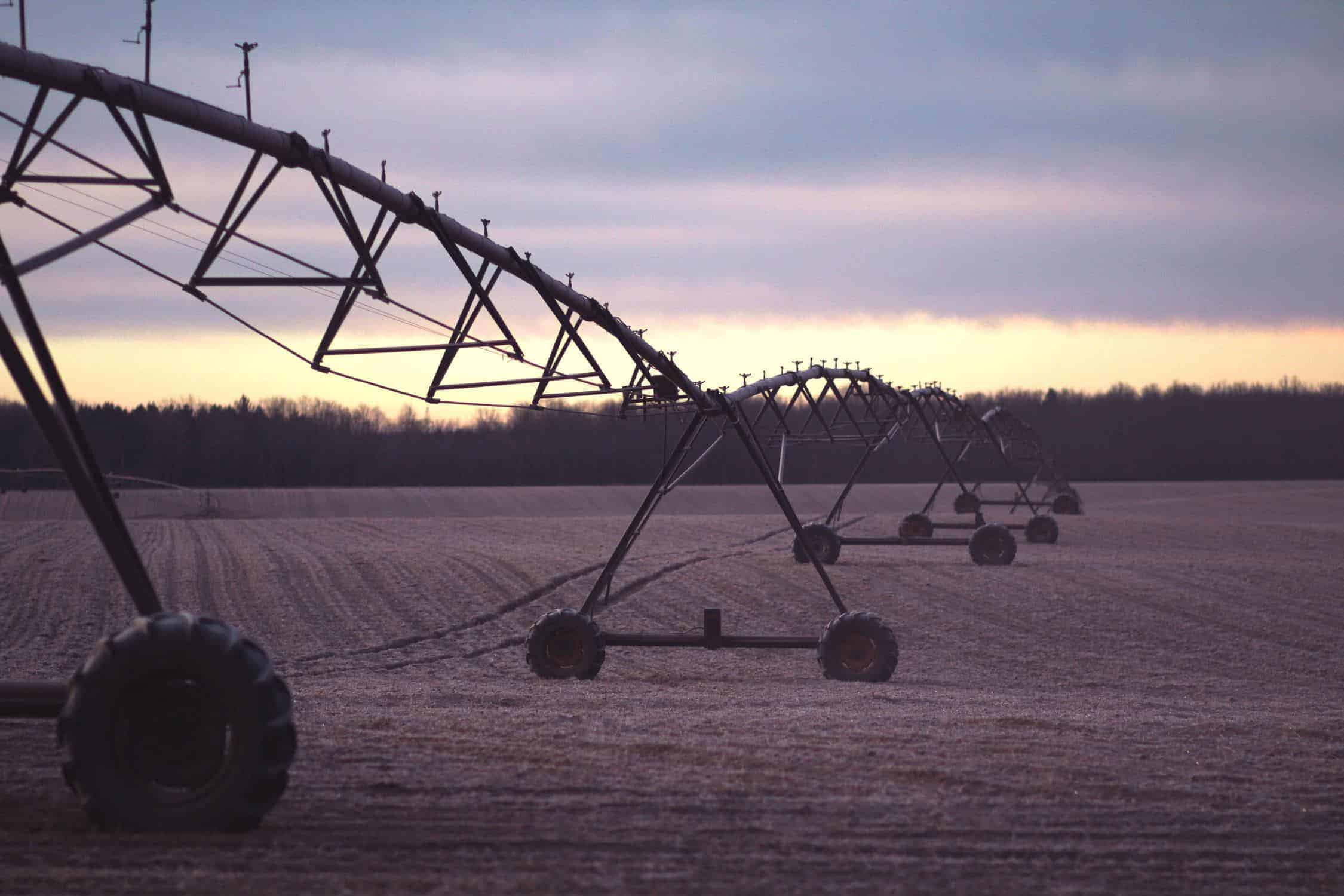 Irrigation system to farm and get rid of bugs 